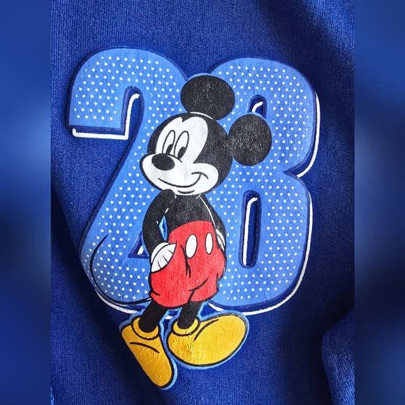 Authentic Disney Parks Mickey Mouse 1928 Royal Blue Full Zip Hoodie - Men's M - Picture 1 of 5
